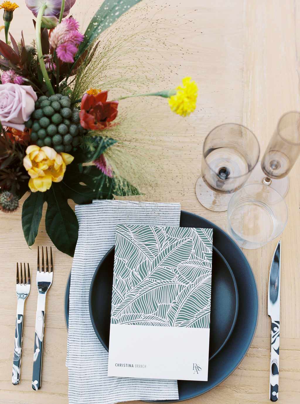 Rachel and Alex tablesetting