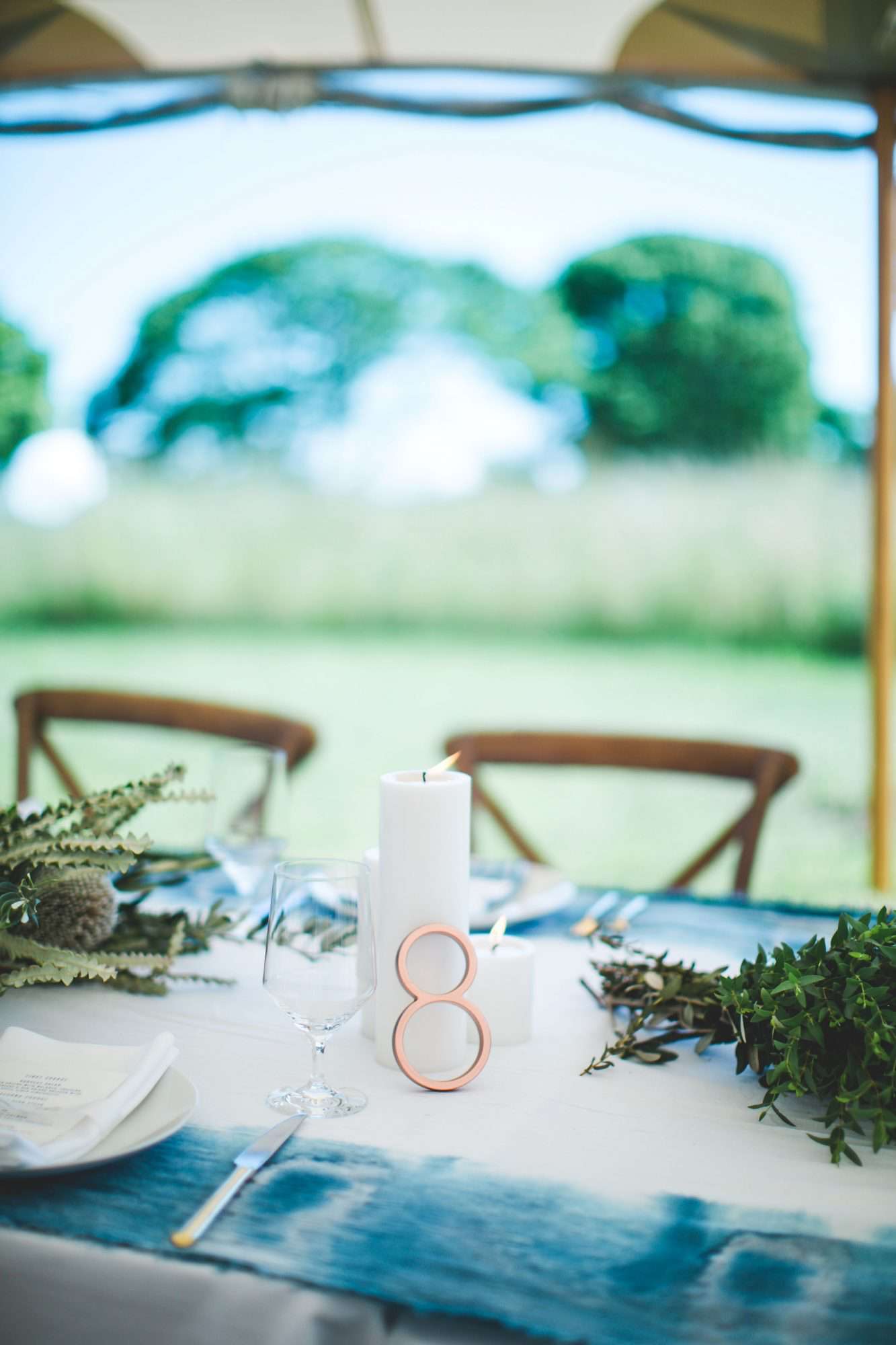 Peach, Green, and Gold Tablescape