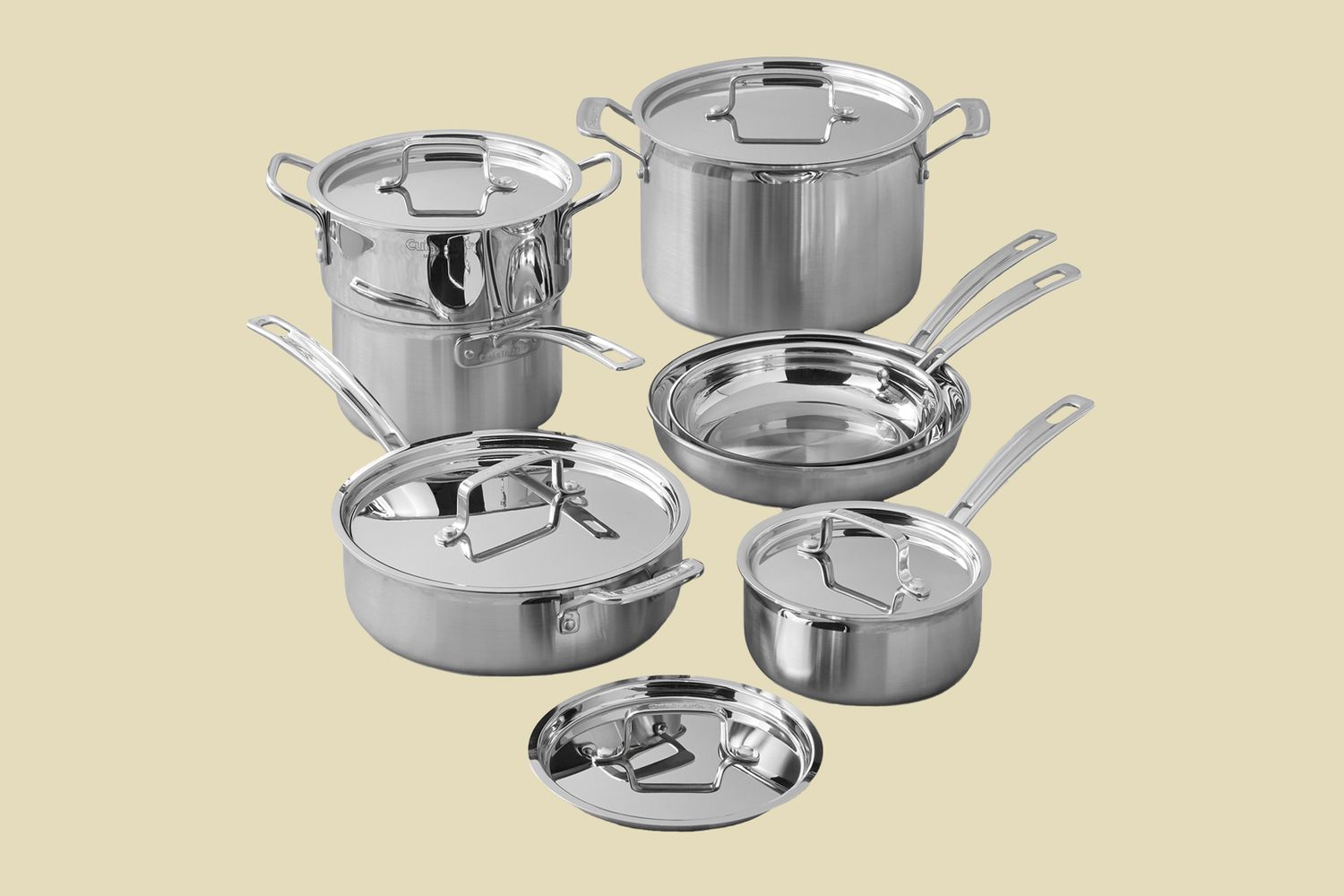 Cuisinart Multiclad Tri-Ply Stainless-Steel 12-Piece Cookware Set