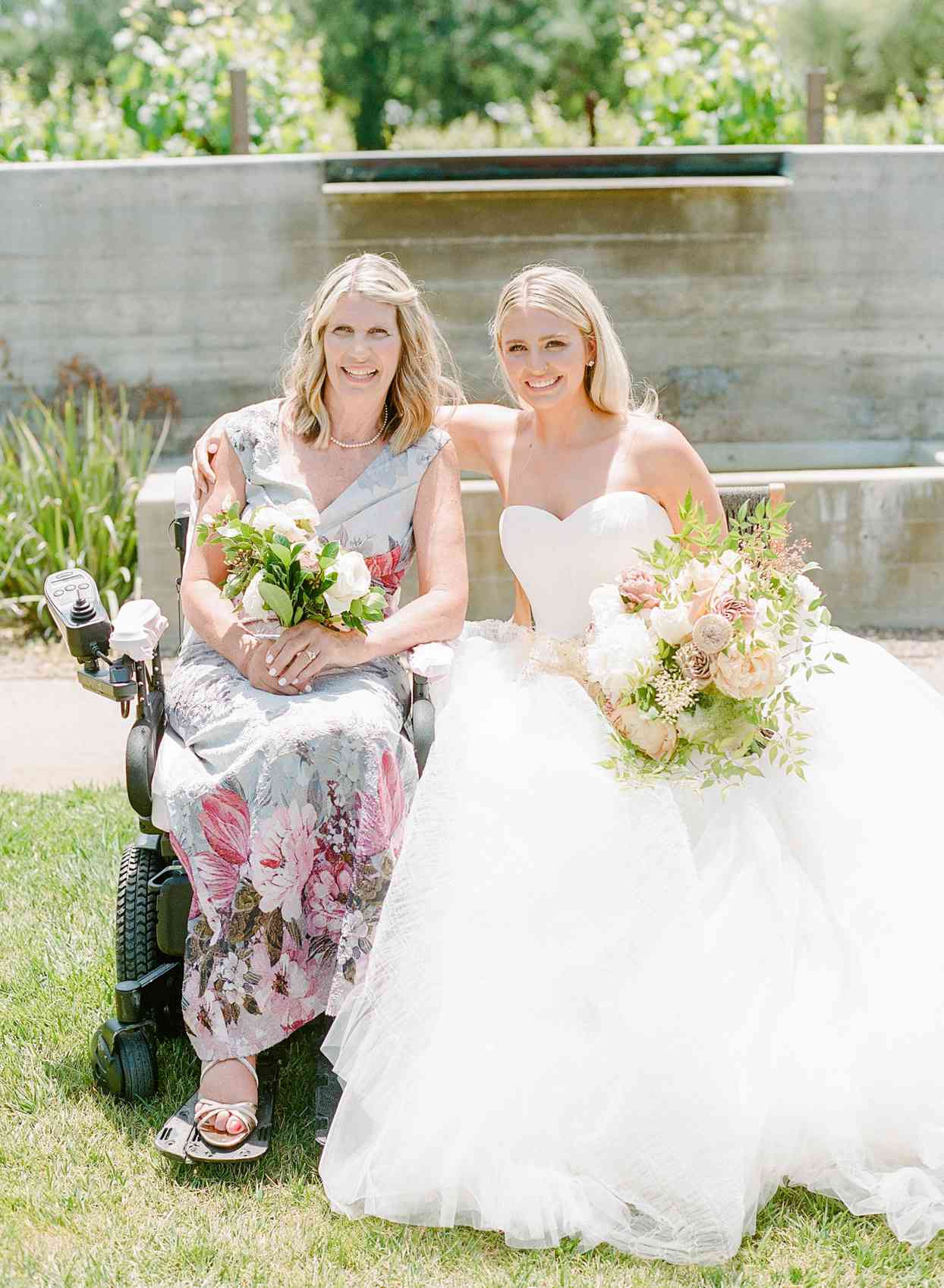 bride with mother