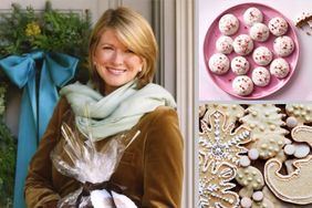 decorvow holding wrapped baked goods next to images of decorative cookies and truffles