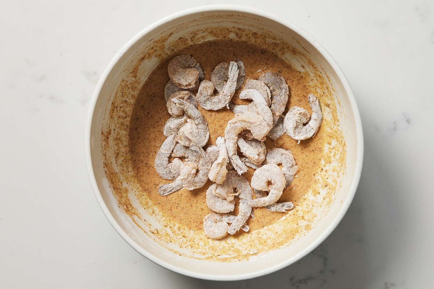 Shrimp in batter for popcorn shrimp