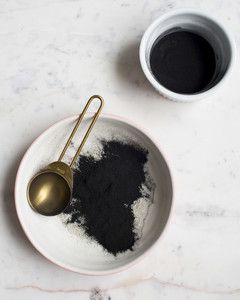 making a charcoal face mask