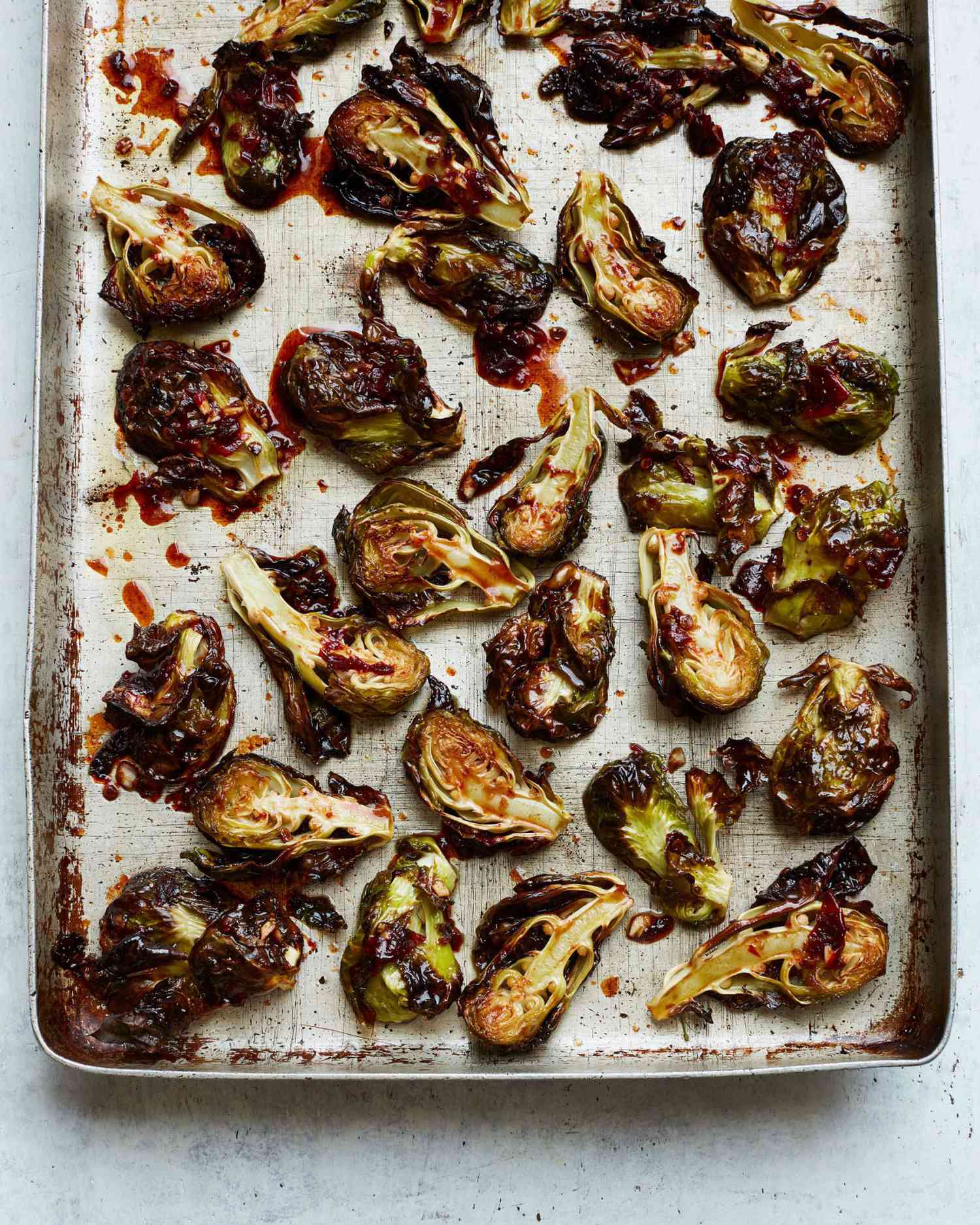 Spicy Roasted Brussels Sprouts