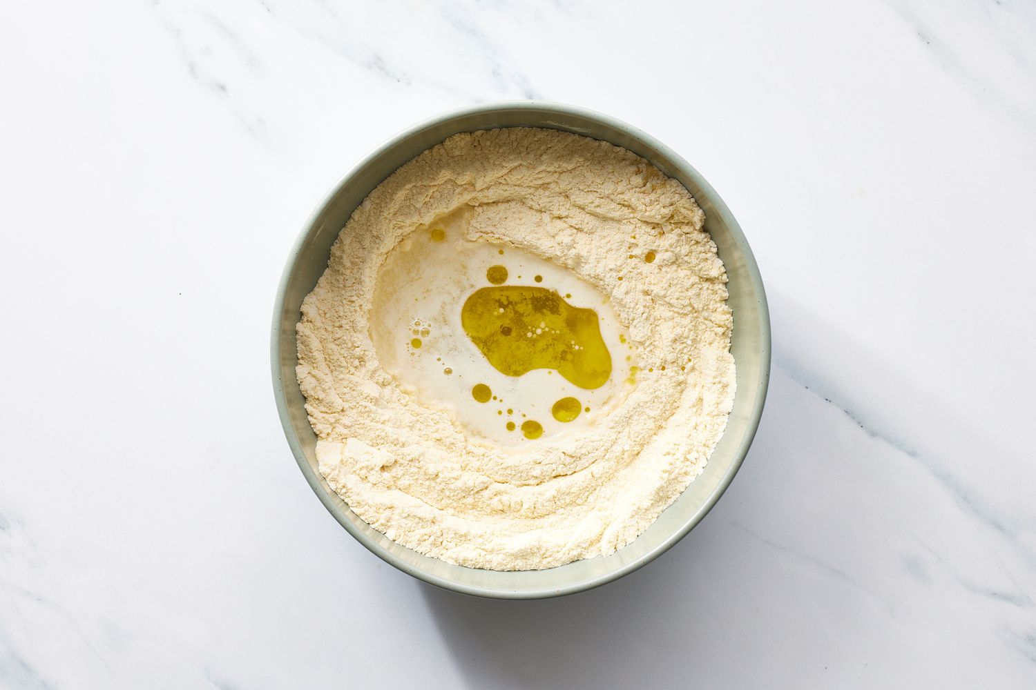 Ingredients for eggless pasta dough