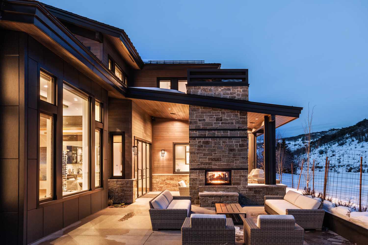 Large Patio with Fire Place