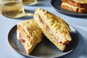 Croque monsier on plate