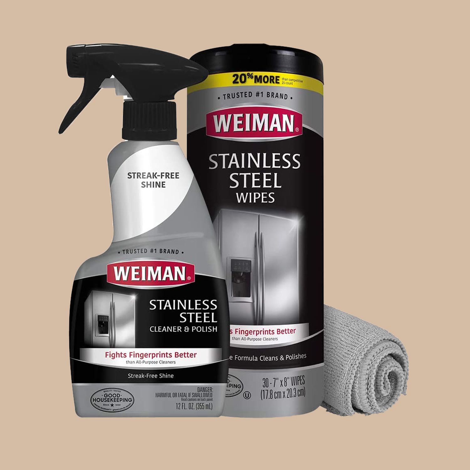 Weiman Stainless Steel Cleaner Kit
