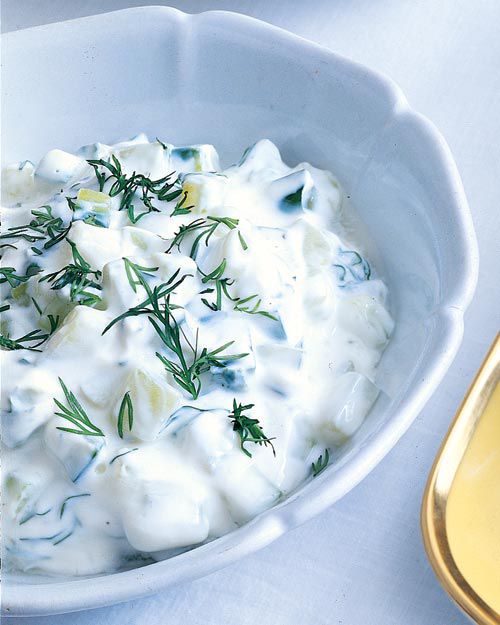 Tzatziki in bowl