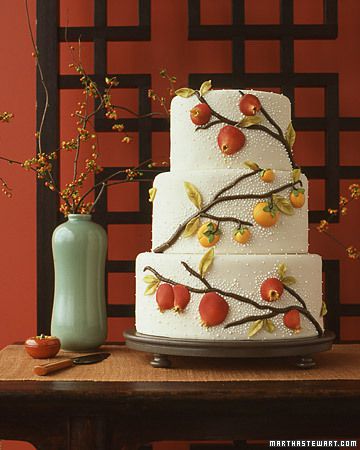 Wedding Cake with Berries, Grapes, Figs, and Pears