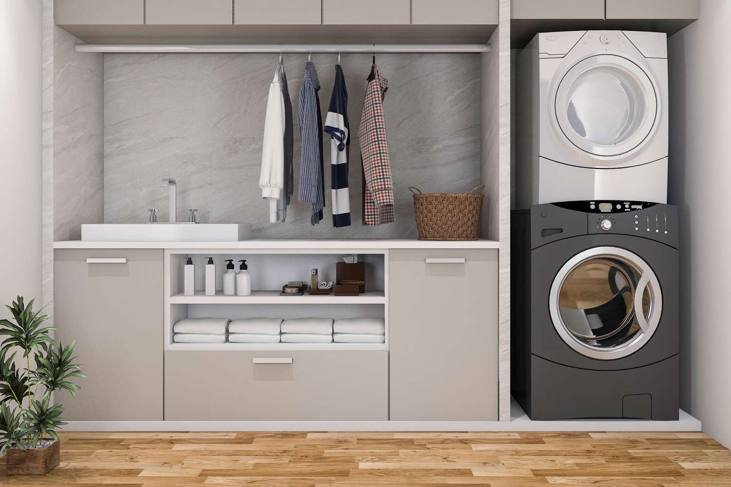 drying rod laundry room