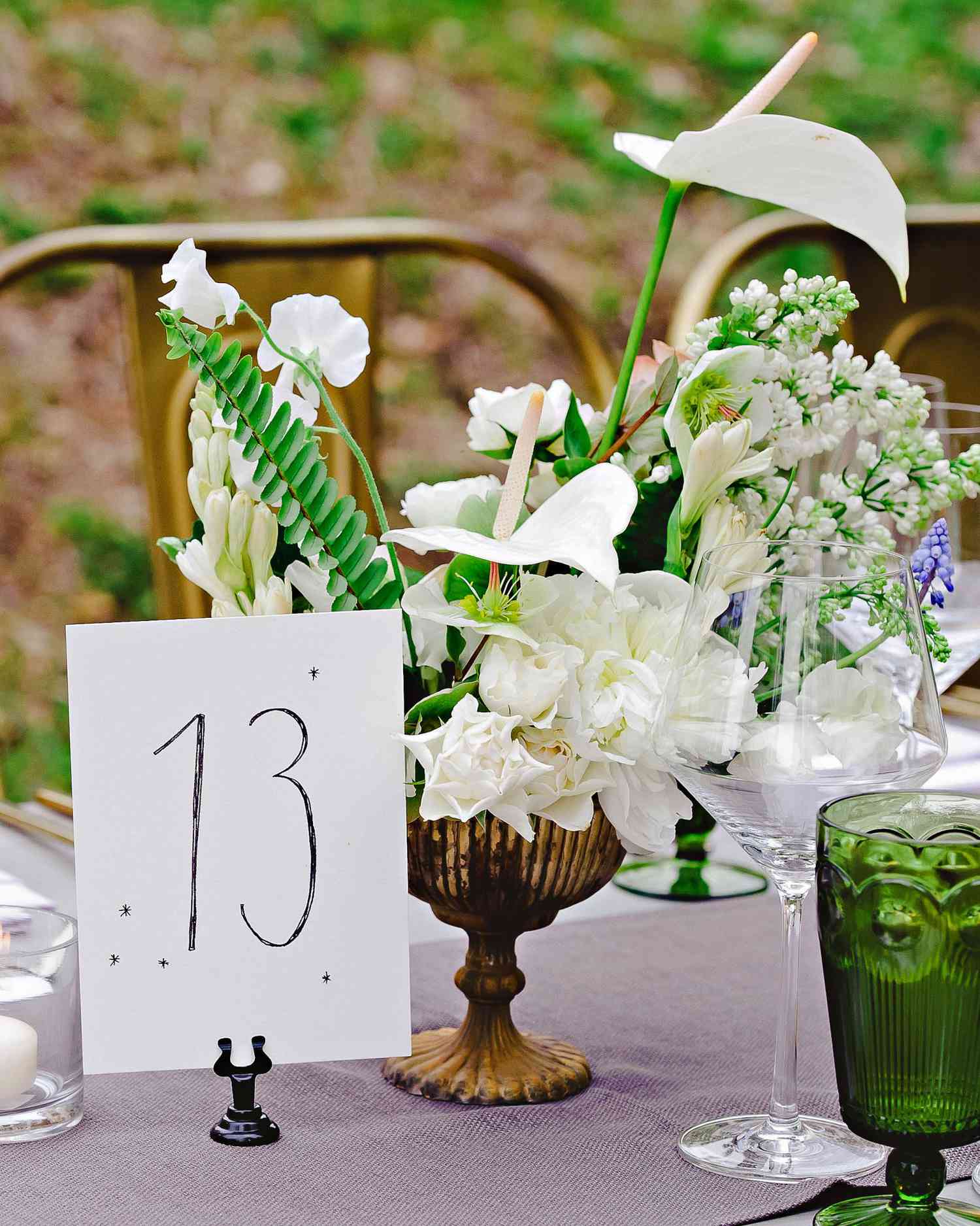 wedding table number