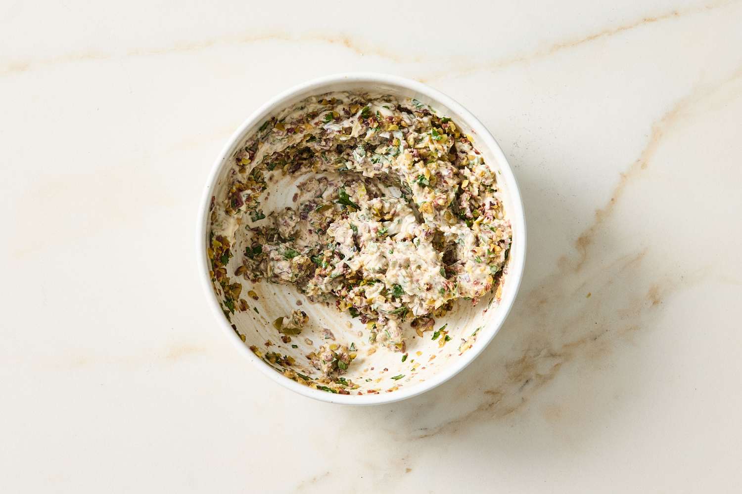 Herb and seasoning mixture in a bowl