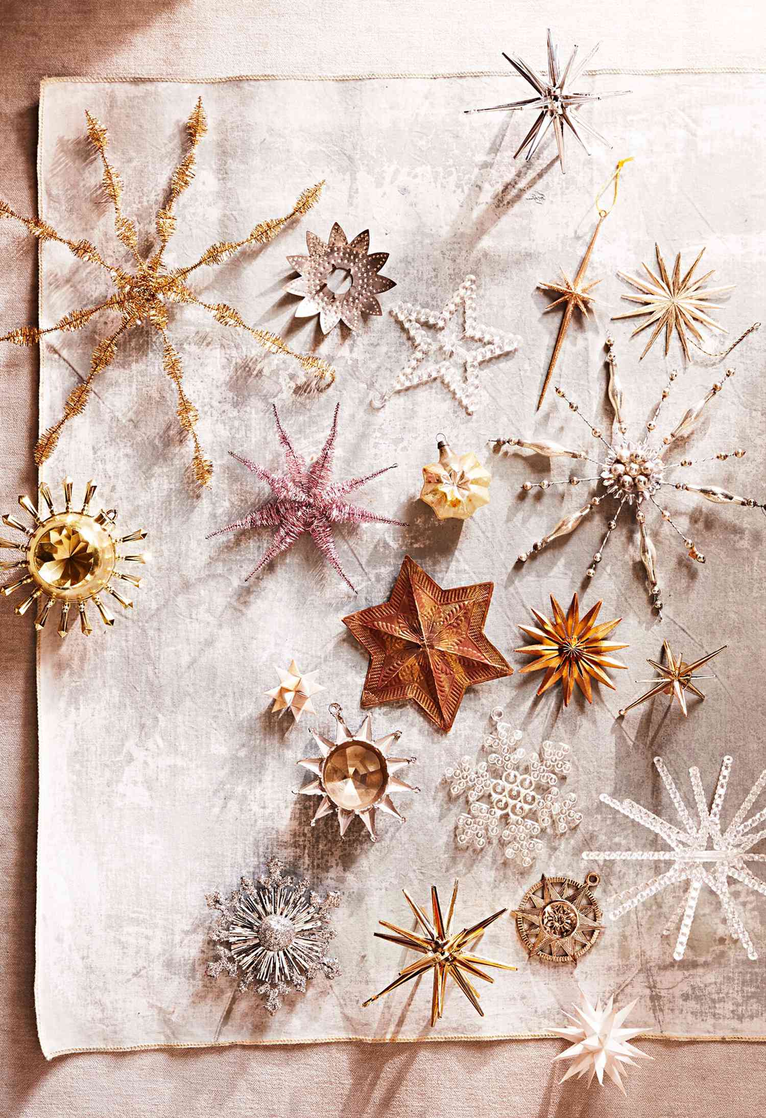 vintage star ornaments
