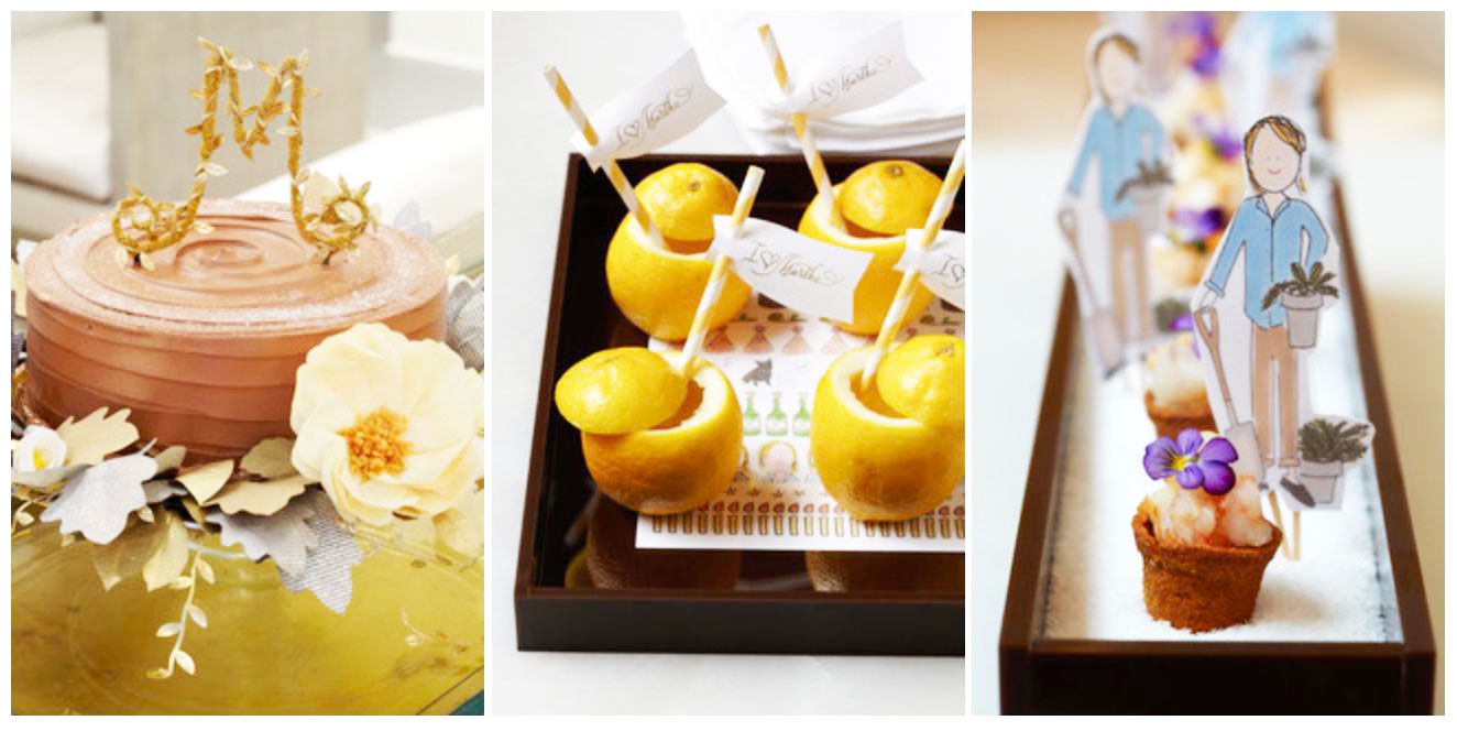 collage of party decorations