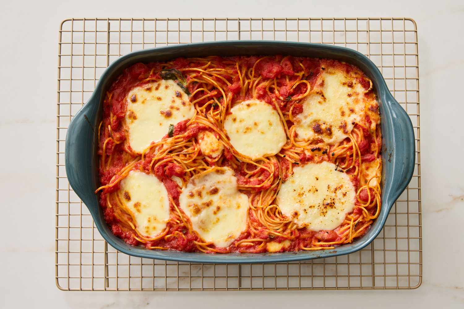 Baked Spaghetti And Mozzarella
