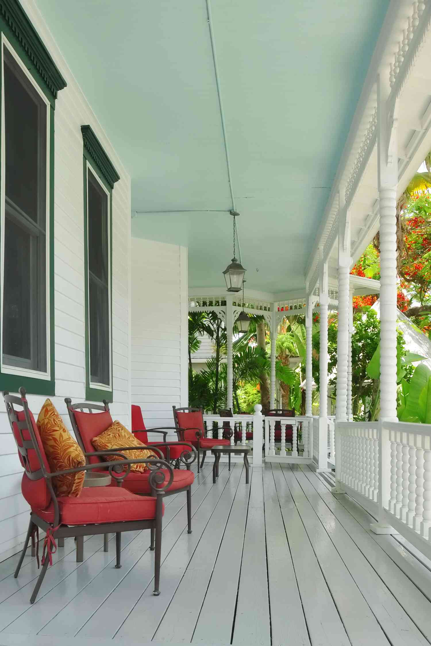 veranda in Key West with chairs