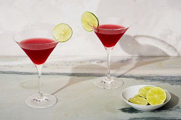 pomegranate cosmo cocktail drink