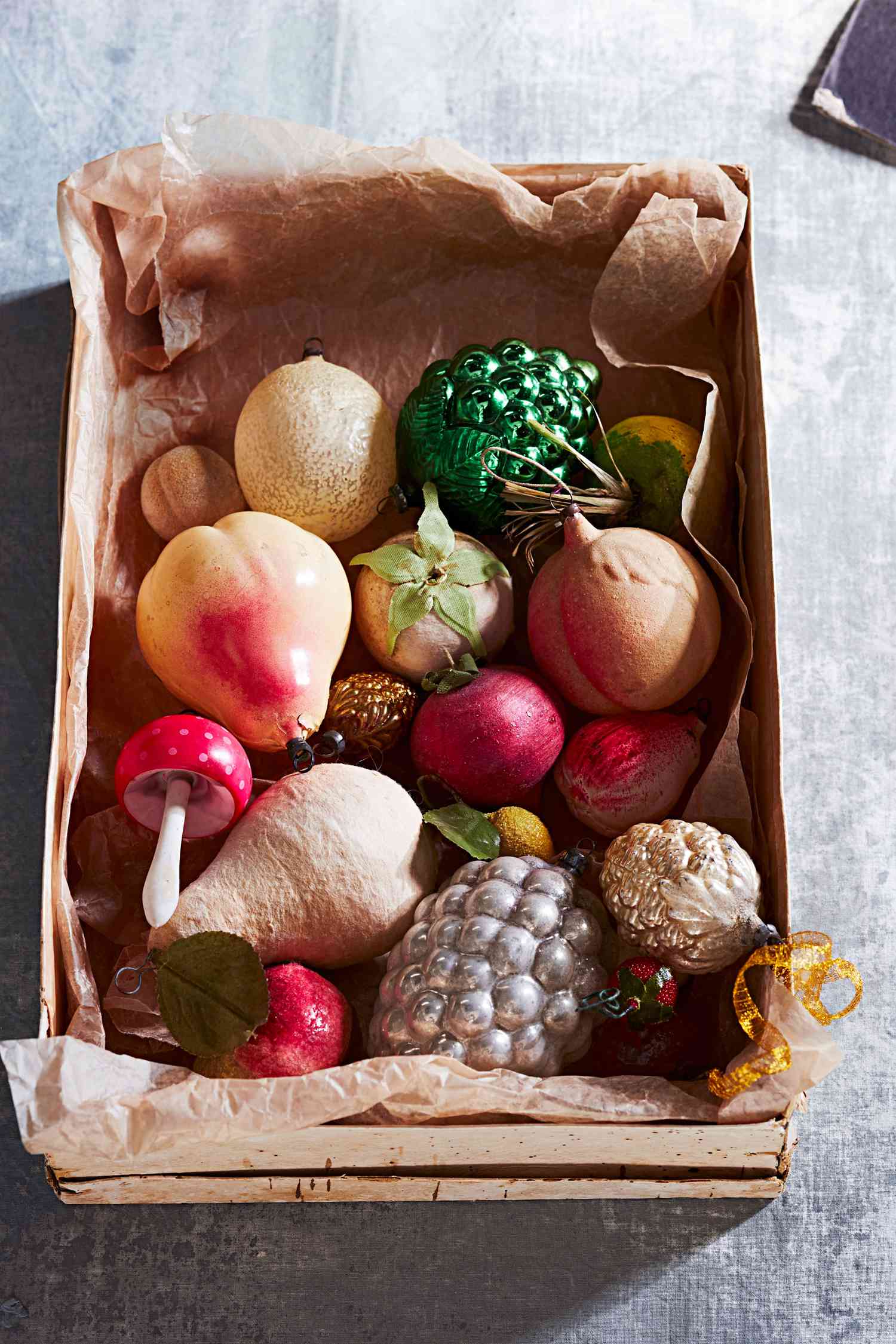 pressed-cotton pear ornament