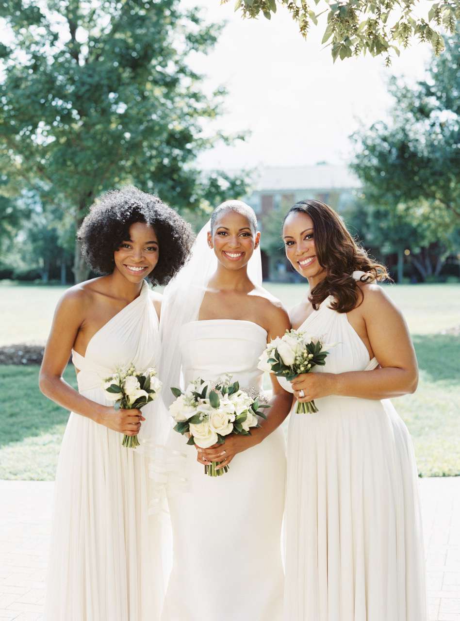 bride and bridesmaids