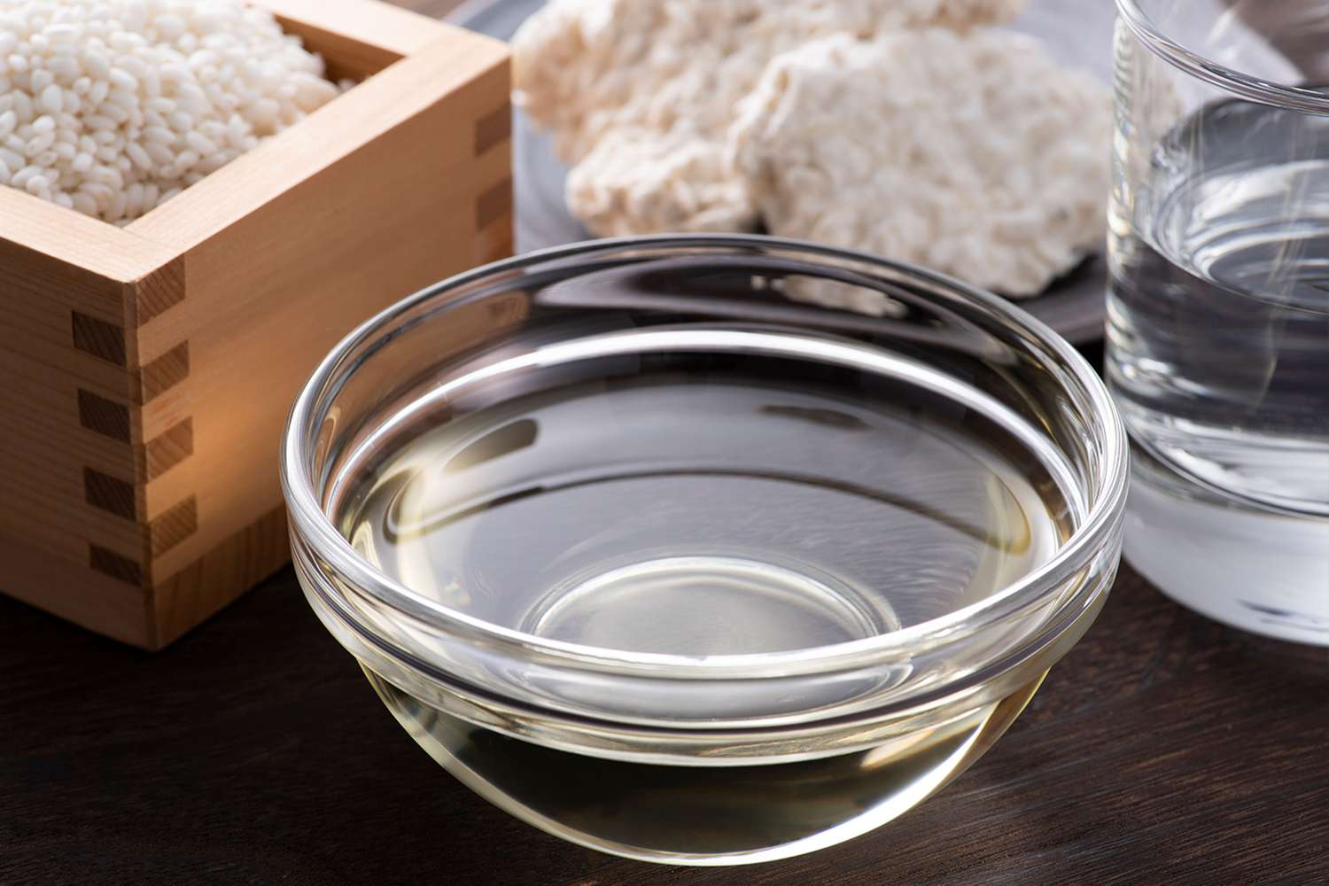 Mirin in a glass bowl