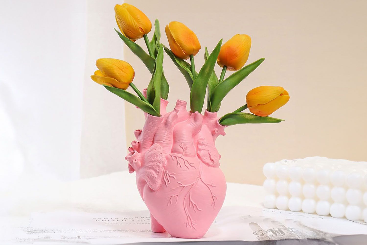 Human heart vase