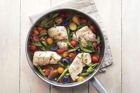 Cod in pan