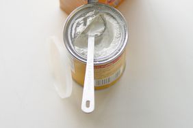 baking powder on white