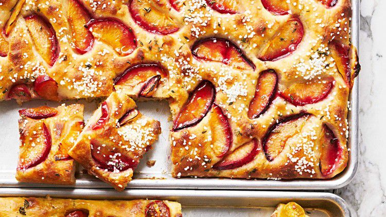 plum focaccia
