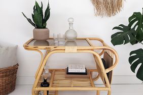 Boho bar cart
