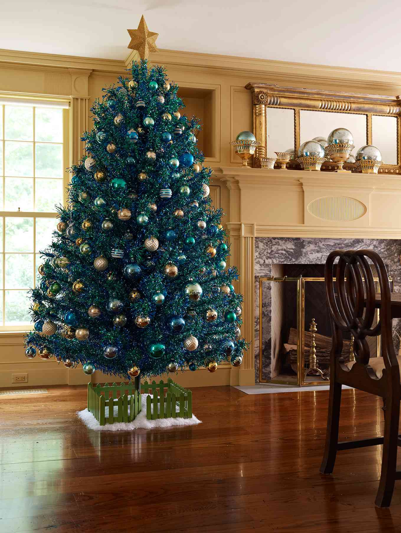blue tree in Martha's house