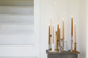 mismatched taper candles