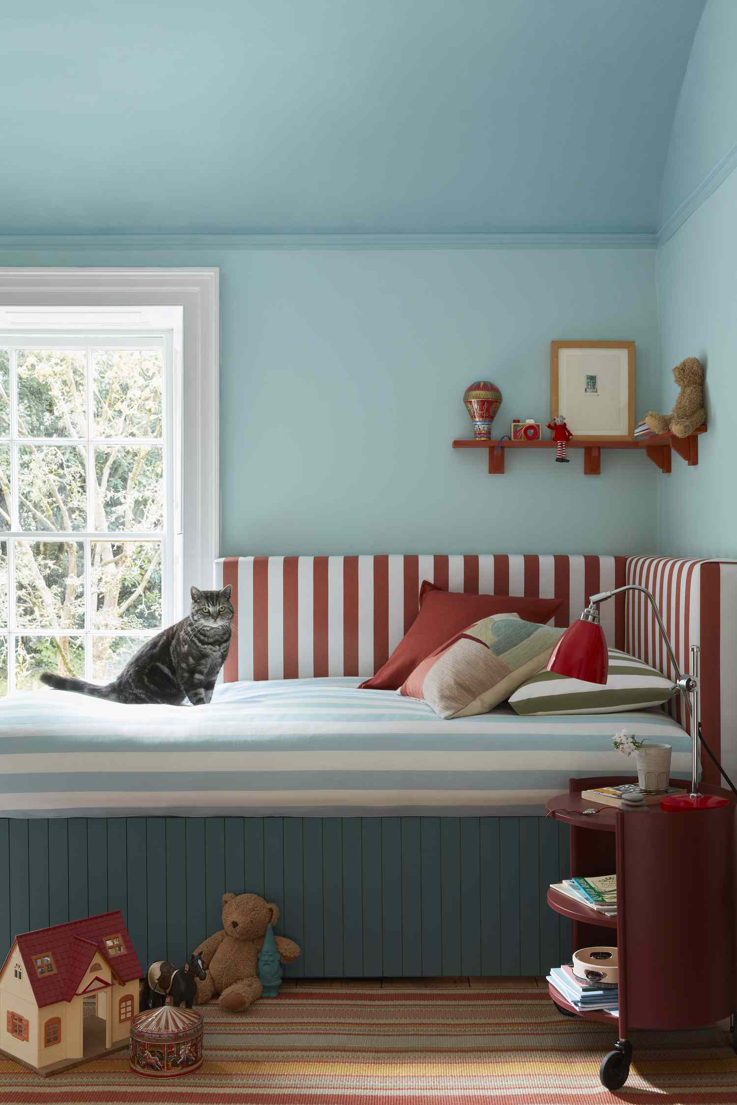 A blue children's bedroom