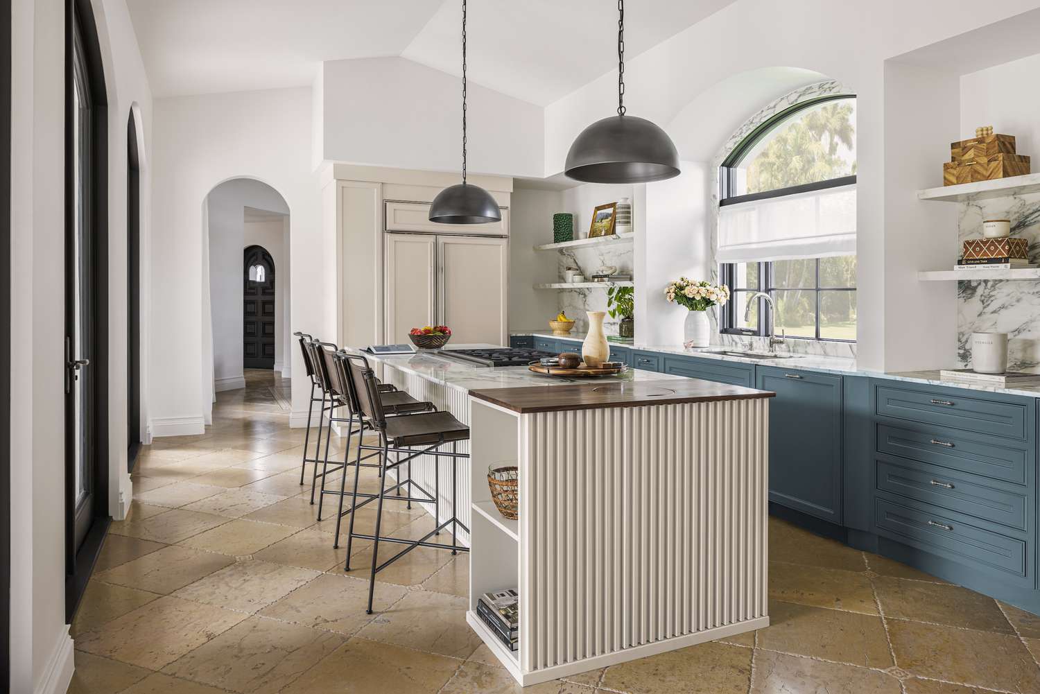 large kitchen island