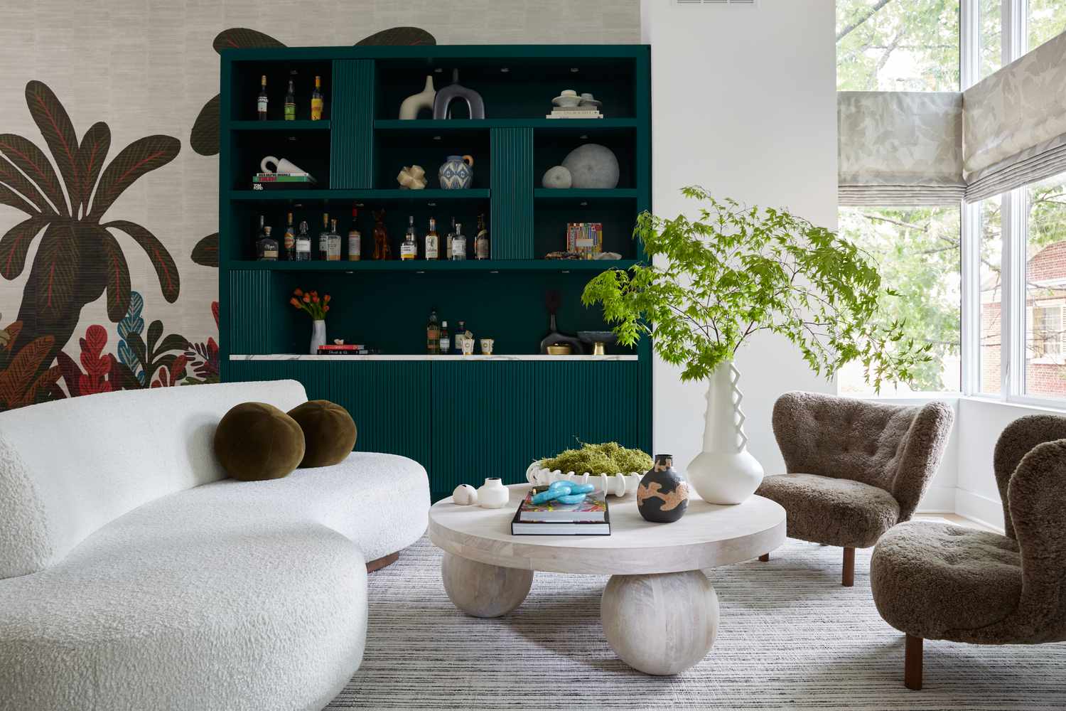 modern living room hutch