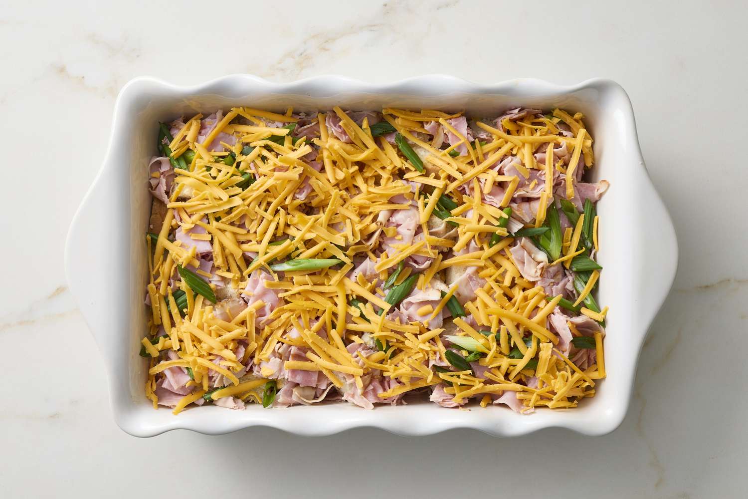 Ham and Cheese Strata