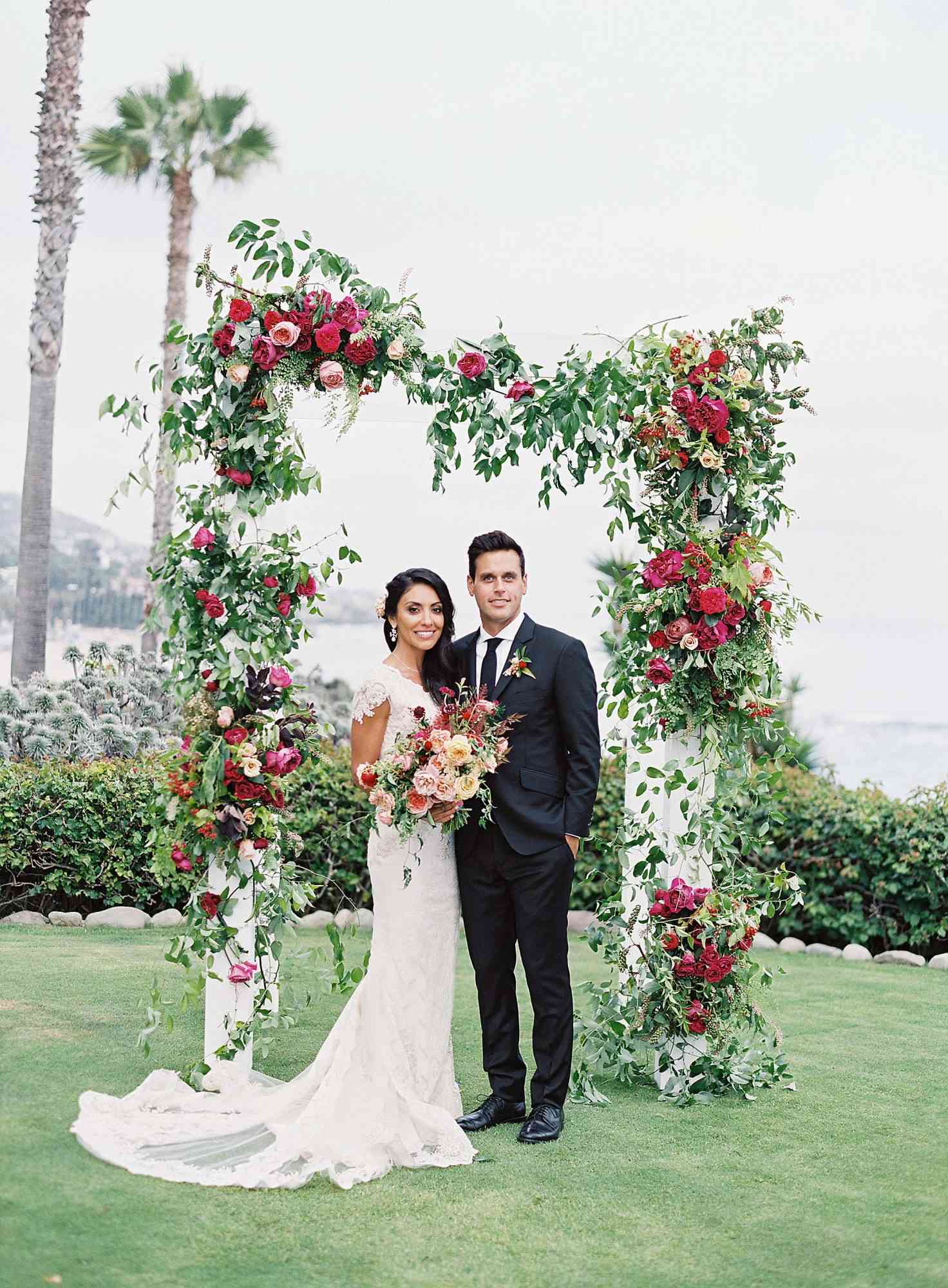 wedding floral arch
