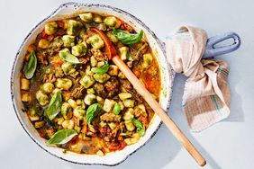Gnocchi with Sausage, Zucchini, and Tomato 