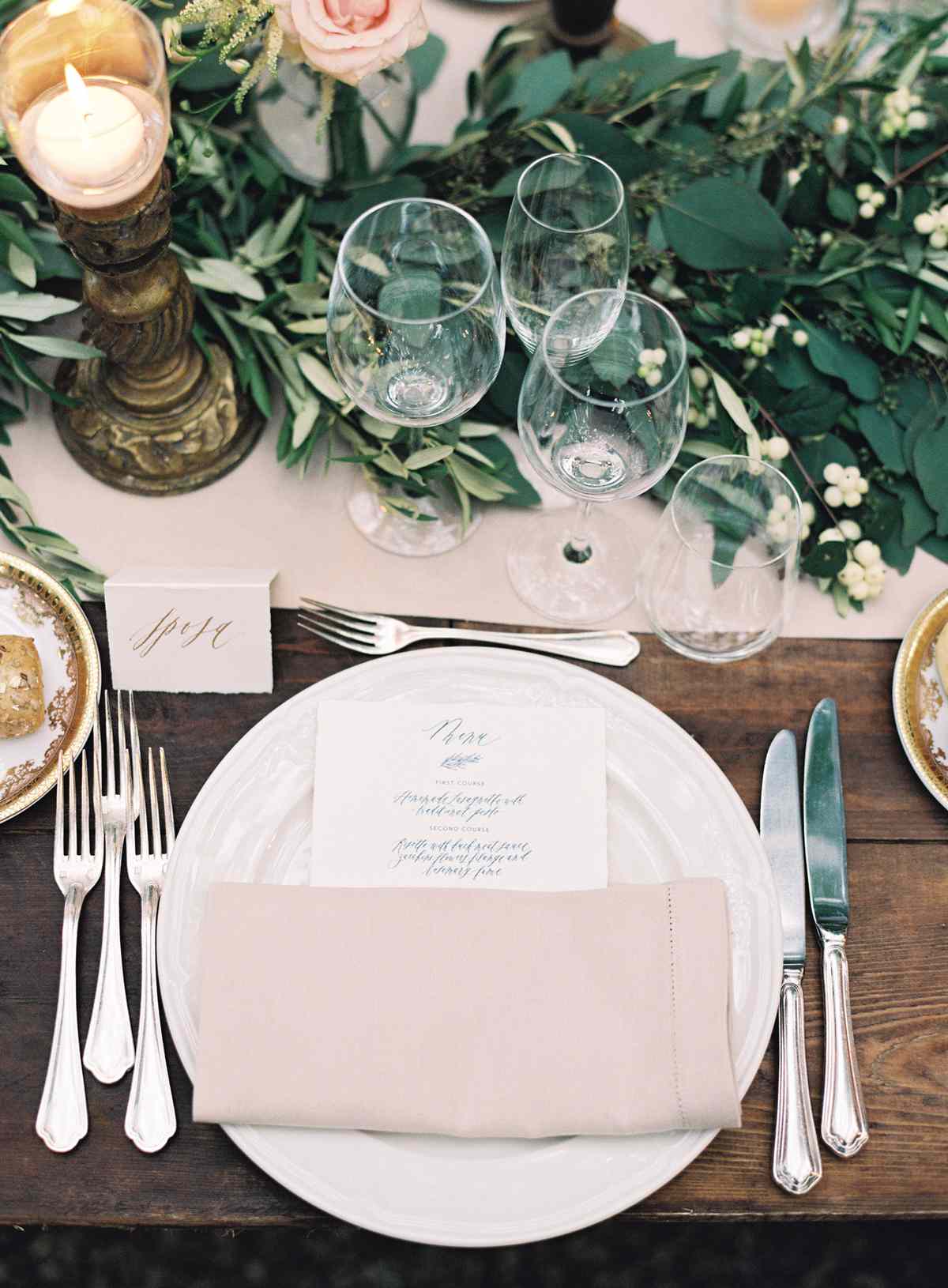 wedding reception napkin folds beige napkin in rectangular fold