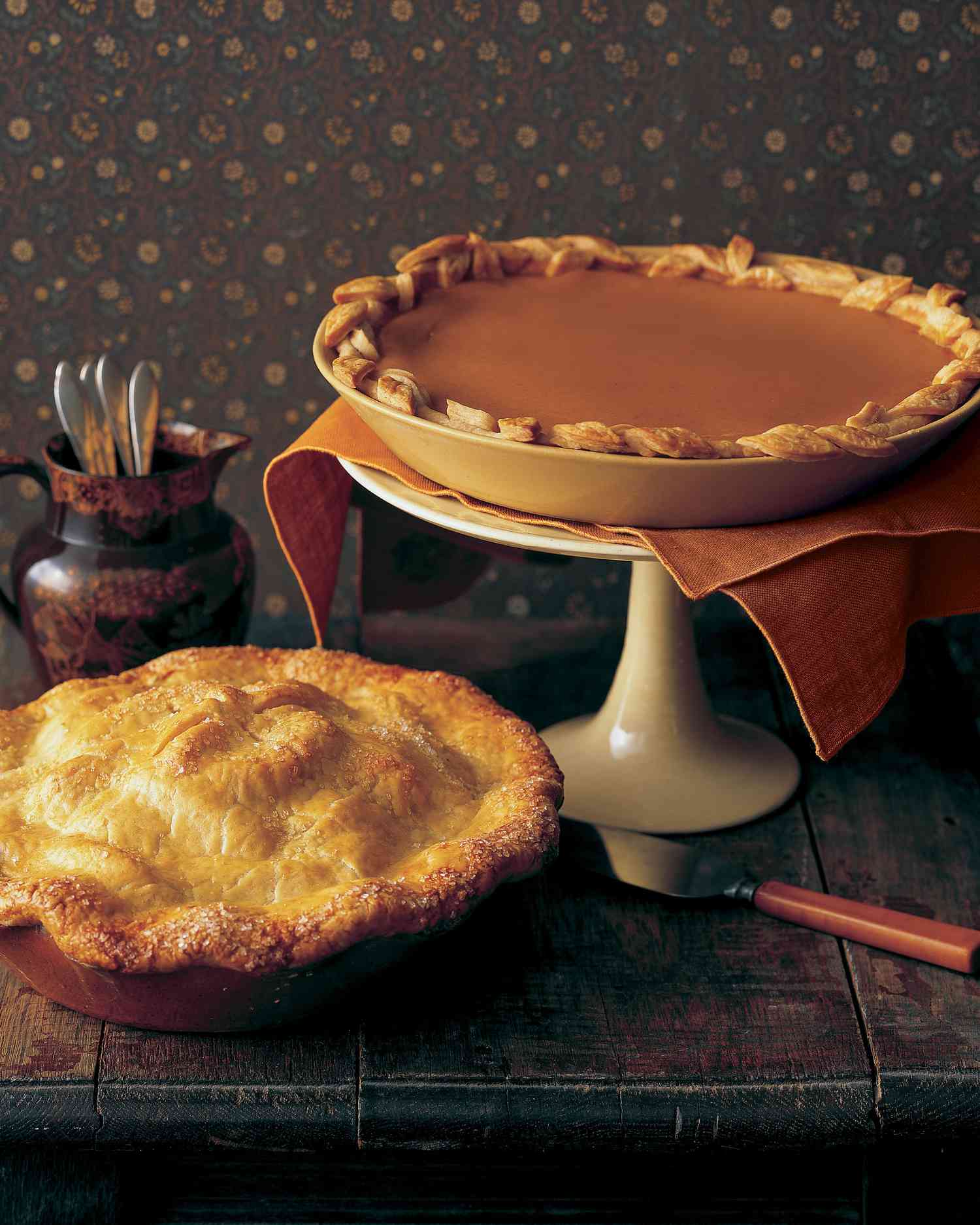 fresh pies pumpkin dessert table