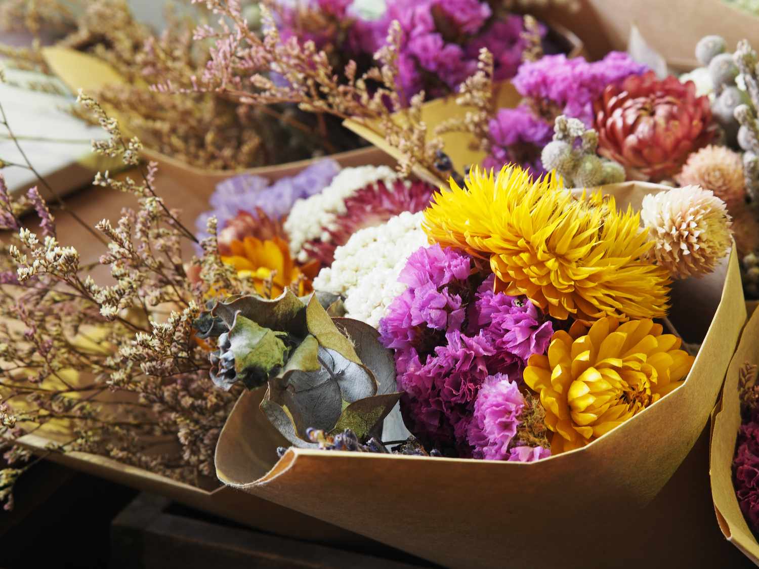 Bouquet of dried flowers