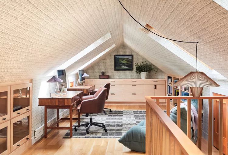 Home Office Attic Room Idea