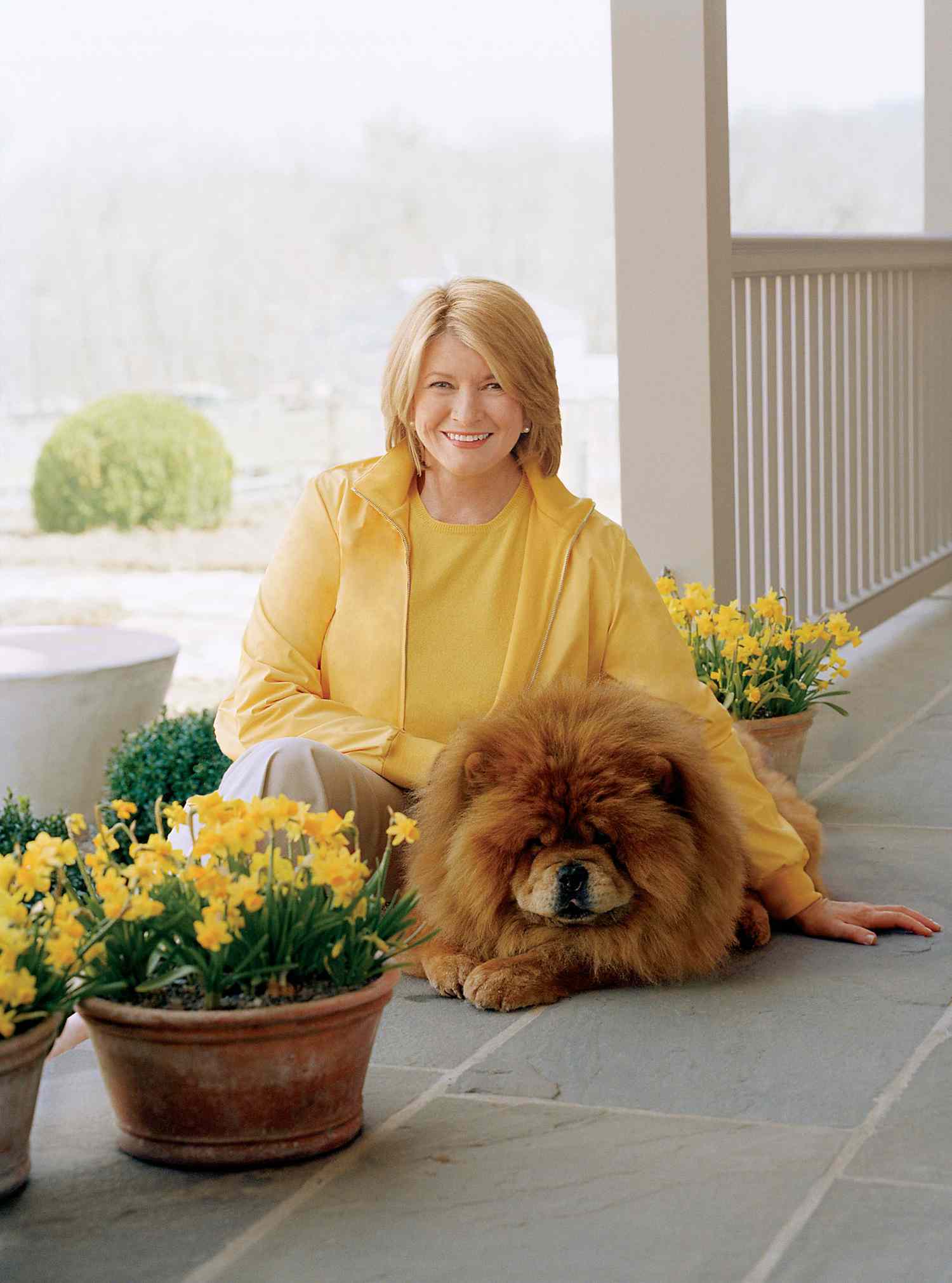 martha with her chow chow