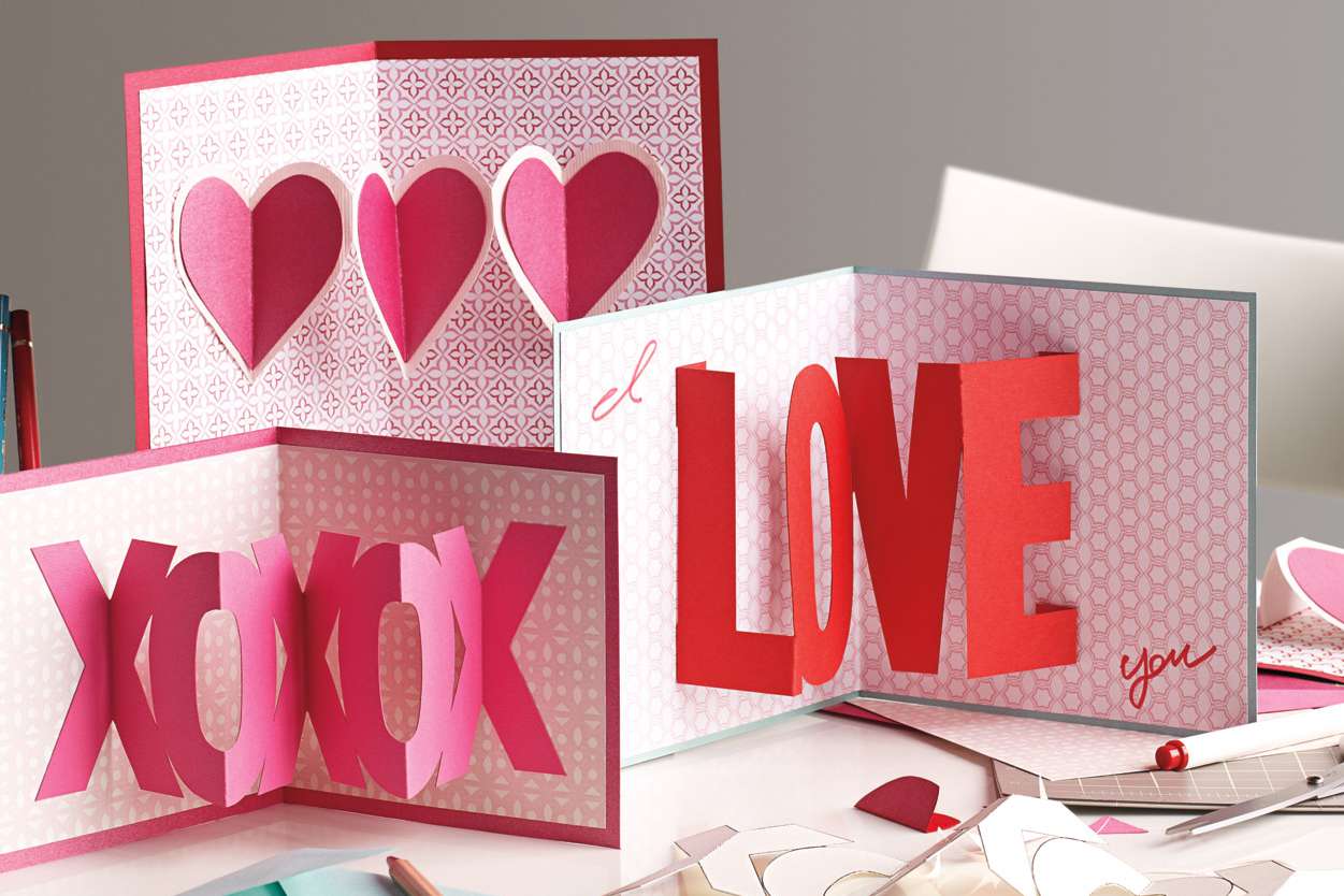 Pop-up DIY valentine card