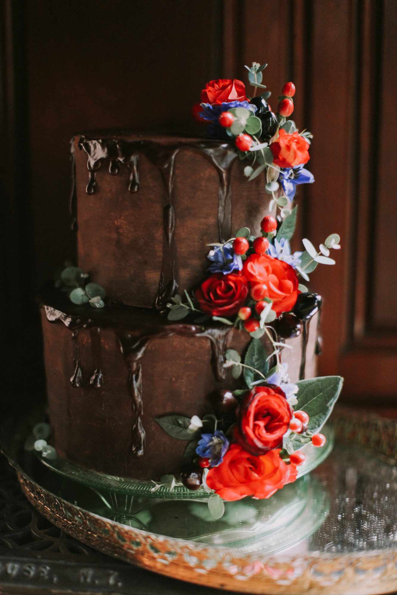 chocolate wedding cake