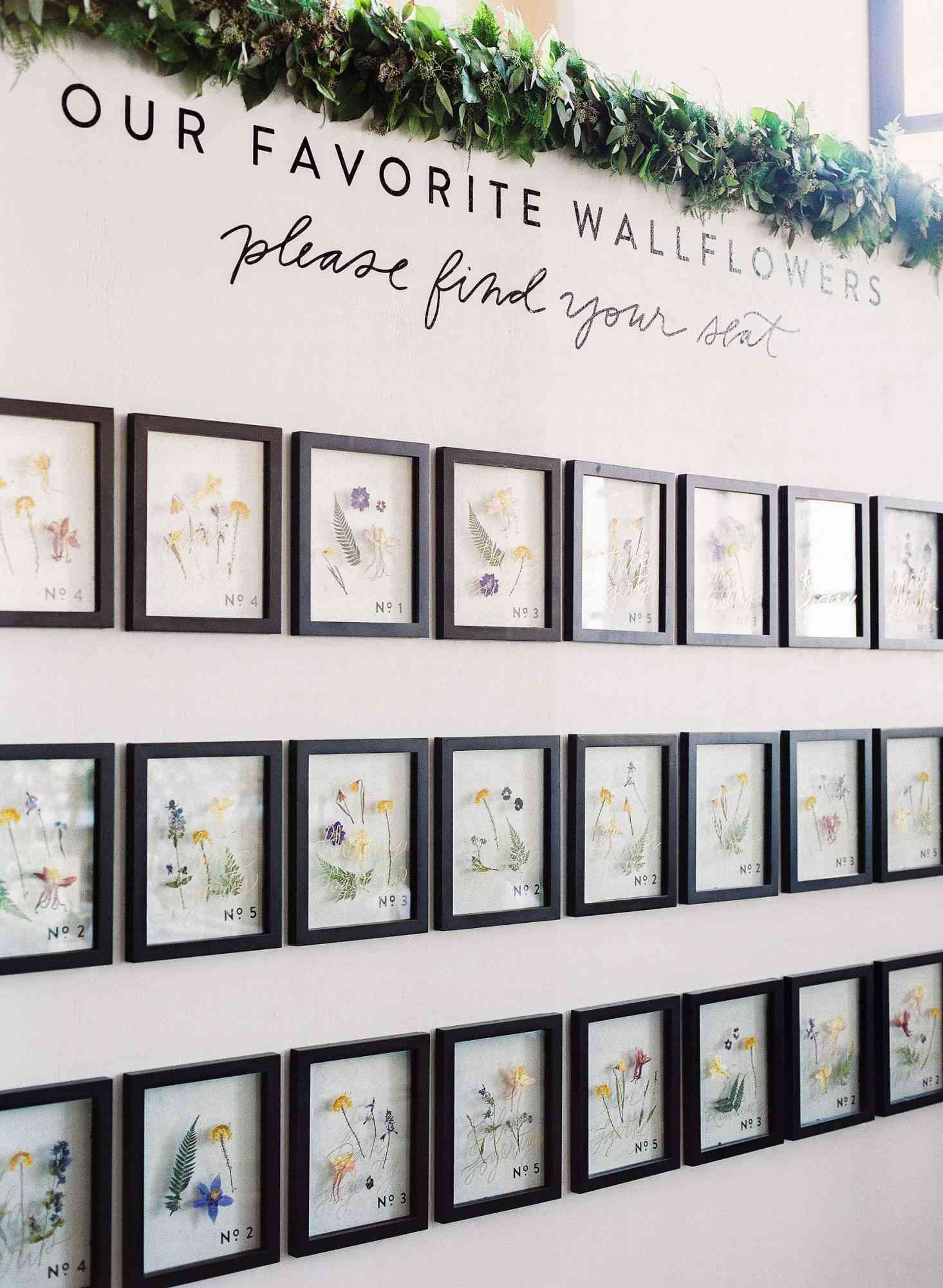 wedding wallflower seating assignments