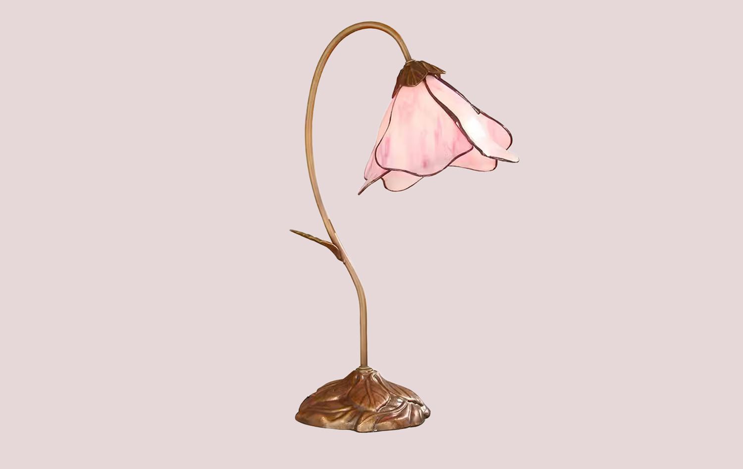 Pink tulip tiffany lamp