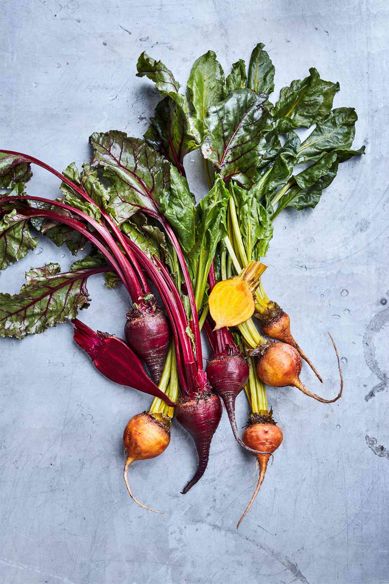 bundle of colorful beets