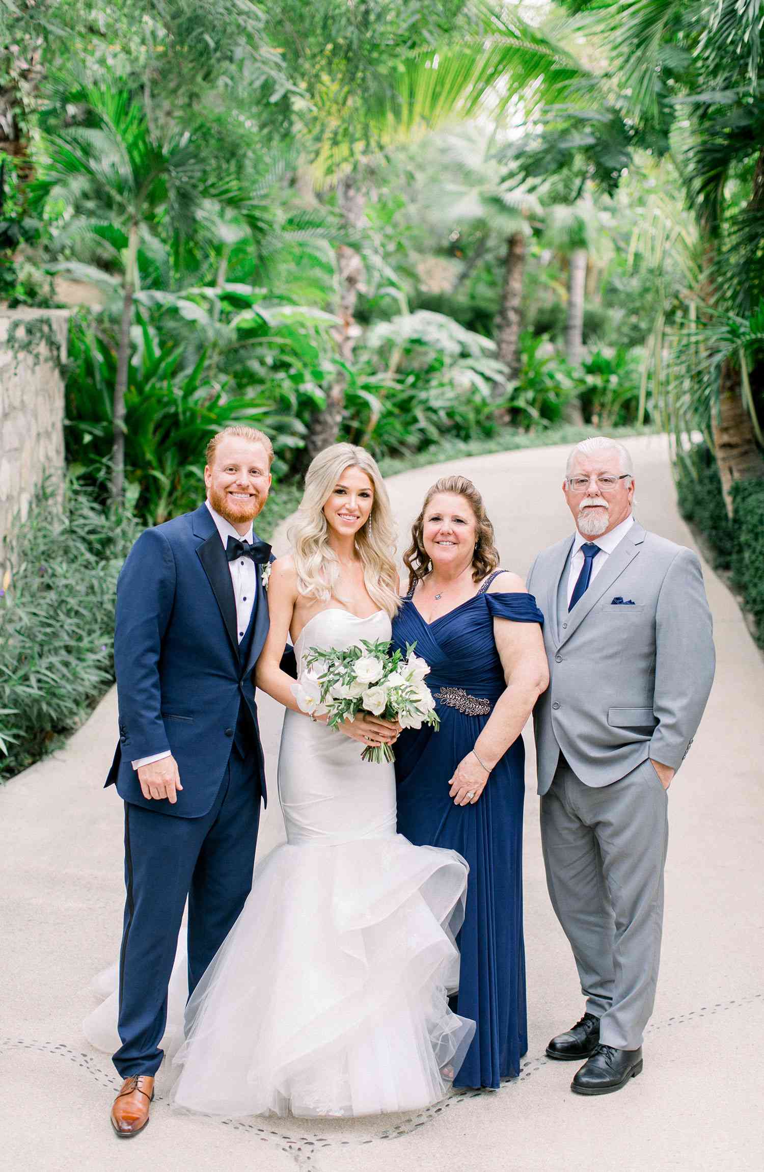 Bride and Groom with the Parents of the Bride