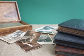 photo albums with vintage photographs